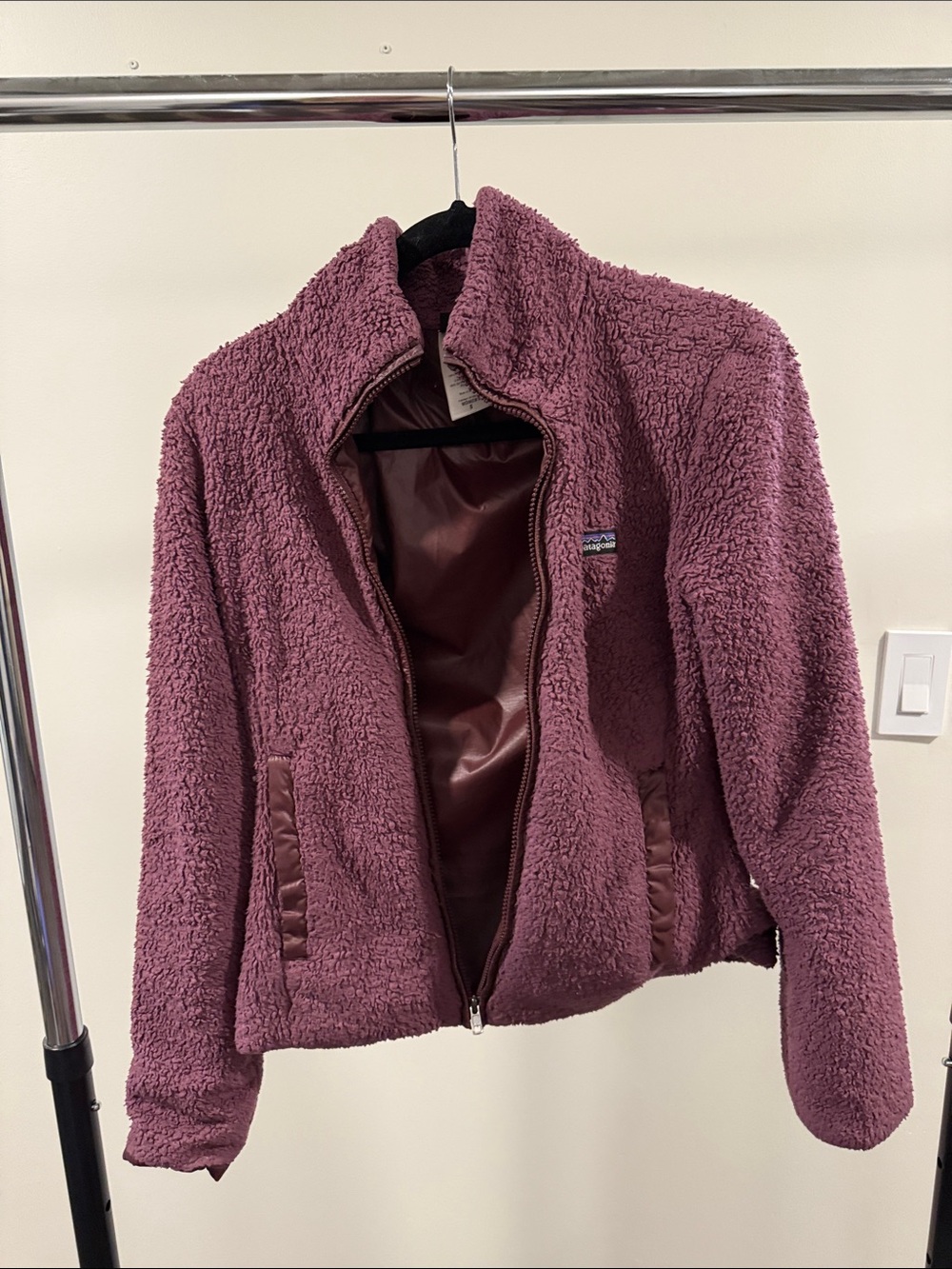 Patagonia Women’s Mauve Teddy Fleece Jacket